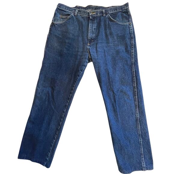 Wrangler Other - Wrangler Medium Wash Western Wear 100% Cotton Men’s Jeans Size 38x28